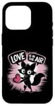 Coque pour iPhone 16 Pro Passion Is in the Air Adorable renard romantique Saint-Valentin