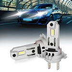 OPP ULITE Ampoules H7 LED Phare pour Voiture 8400LM 6500K Blanc Extrêmement Brillant Phare LED, Tout-en-un Kit de Conversion Plug and Play, Remplace les Lampes Halogènes et Xénon, 2 H7 Ampoule