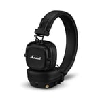 Marshall Major V Bluetooth Wireless Headphones, 100 Hours playtime - Black