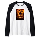 The Mummy Imhotep Sand Face Movie Poster Raglan Baseball Tee