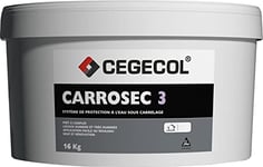 CEGECOL SIKA - Système de Protection à l'Eau sous Carrelage (SPEC) - CARROSEC 3 - Résine d'étanchéité idéale pour application en locaux humides - Salle de bain, douche, cuisines, sanitaires - 16kg