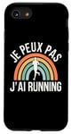 Coque pour iPhone SE (2020) / 7 / 8 humour Je Peux Pas J'Ai Running hommes