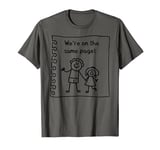 Happy Family Sticks Figure Sibling or Parent Child T-Shirt