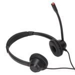 2.5mm Business Headset Binaural Corded Headset With HD Mic For Home Office C Kit