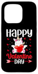 iPhone 15 Pro Unicorn Happy Valentine Day Couple Funny Unicorns Lovers Case