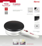 Girmi TS36 Crepiera Crepe Maker Pancakes 20cm Diameter Cool Touch Handle White