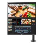 SKÄRM LG 28" Svart 28MQ780-B 16:9 Nano IPS LED QHD 2560x2880 300cd/m2 2xHDMI DP USB-C 2xUSB 3.0 Justerbar ergonomisk fot