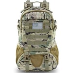 Jueachy Military Tactical Backpack 30L Army Assult Camouflage Hunting Rucksack Molle Waterproof 3 Day Large Rucking Backpack for Outdoor Sports Trekking Hiking Travel Camping Mountaineering