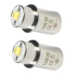 2-Pack 3W LED Upgrade Bulb for Mag-Lite 2 3 D C Cell LWSA201 White Star Krypton