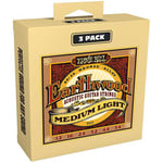 Ernie Ball Medium Light Earthwood 80/20 Bronze 12-54 3-Pack