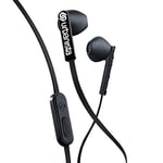 Urbanista San Francisco Earphones [ DYNAMIC EAR-PODS ], Call-Handling with Microphone, 3.5mm Stereo Input - Dark Clown