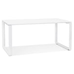 Bureau Design "Abigano" 160cm Blanc