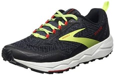 BROOKS Women's Glycerin 17 Sneaker, Black/Ebony/Red, 7 UK