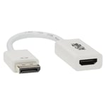 TRIPP LITE DisplayPort 1.2 to HDMI Active Converter  DisplayPort to HDMI (M/F)  4K x 2K (3840 x 2160) @ 60 Hz  HDCP 2.2  6 in - videokonverter - svart