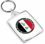 1 x Iraq Baghdad Vinyl Decal Flag - Keyring - IP02 - Mum Dad Kids Gift #5620