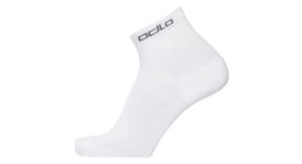 2 x chaussettes medium odlo active blanc unisex