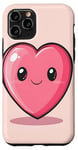 Coque pour iPhone 11 Pro Kawaii Coeur Cartoon Saint-Valentin