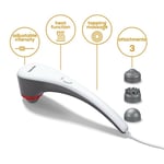 Beurer MG55 Tapping Massager with Heat Function Variable Intensity 3 Attachments