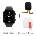 Montre Intelligente Wonlex Pour Enfants,Montre-Bracelet Intelligente,Prise En Charge De Whatsapppig Kt19pro,Android 8.0,Caméra Vidéo,Téléphone Intelligent Connecté,Gps,4g - Type Black Film Screen