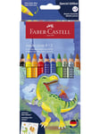 Faber Castell - CP Jumbo Grip dino 8+2 cardboard wallet