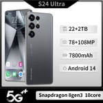 S24 Ultra Véritable 4G Téléphone Portable Grand Ecran 7.3 Millions