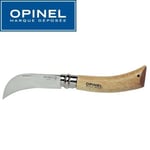 Serpette Fermante - Opinel n° 8 - Lame Inox - Outil de jardinage - Manche en hêtre verni