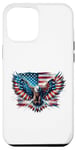 Coque pour iPhone 12 Pro Max Aigle USA Flag Patriotic 4th of July T-shirt