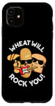 Coque pour iPhone 11 Wheat Will Rock You Funny Food Jeu de mots