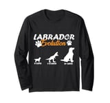 Labrador Retriever Evolution Design for a Labrador Owner Long Sleeve T-Shirt