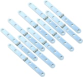 Lot de 10 charnières à rail latéral, charnières de boîte à bijoux pour porte de bateau, charnières robustes en métal à 270 degrés pour table pliante, boîte en bois, porte d'armoire et projets