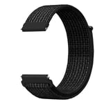 Nylon klockarmband för Samsung Watch 4/5/6 & Huawei GT4 Svart 20 mm