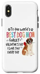 iPhone X/XS St Bernard Best Dog Mom Valentines Day Funny Dogs Lovers Case