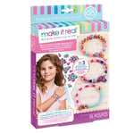 Make It Real Bedazzled! Charm Bracelets Blooming créativité. DIY Charm Bracelet Faire Kit pour Les Filles. Arts et Artisanat Kit pour créer des Bracelets Uniques Trajectoire avec Perles