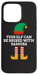 Coque pour iPhone 15 Pro Max Cet elfe peut être soudoyé avec Samosa Christmas PJ Santa Helper