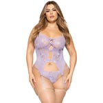 Seven 'til Midnight Lavender Cami Set Plus Size - Lila - Queen Size