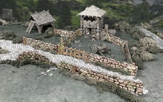 Battle Systems Fantasy Terrain - Stone Walls (28-35mm, Modular, 22 pieces)