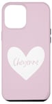 iPhone 12 Pro Max Cheyenne Pink Name Heart Love Woman Girl Friend Personalized Case