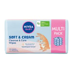 9005800374420 Baby Soft & Cream chusteczki biodegradowalne 4x57szt Nivea