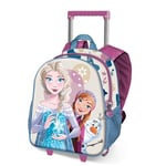 Disney La Reine des Neiges 2 (Frozen 2) Snow-Sac à Dos 3D à roulettes Petit, Blanc, 26 x 34 cm, Capacité 12,5 L