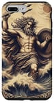 Coque pour iPhone 7 Plus/8 Plus Poseidon Grec God Ancienne Grèce Mythologie Vintage