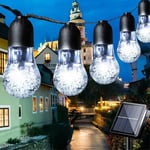 COSY utomhus LED-ljuskedja med solceller - 30 st LED-ljus / 5m - Vit