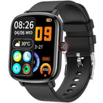 KALINCO Montre Connectée Femme Homme Enfant, 1,69" Smartwatch 100+ Modes Sportifs Podometre Moniteur de Fréquence Cardiaque Tension artérielle SpO2 Montre Intelligente Bracelet pour Android iOS