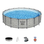 Bestway Piscine tubulaire ronde - STEEL PRO MAX Ø 549 cm H. 122