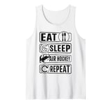 Eat Sleep Air Hockey Repeat - Funny Air Hockey Tank Top