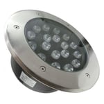 Spot Extérieur Encastrable LED IP65 220V Sol 18W 60degrés - Blanc Froid 6000K - 8000K - SILAMP