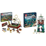 LEGO 76416 Harry Potter La Malle de Quidditch, Jouet pour 1 Joueur ou 2 Joueurs avec Minifigurines Draco Malefoy & 76420 Harry Potter Le Tournoi des Trois Sorciers : Le Lac Noir