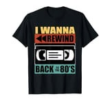 Be Kind & Rewind Vintage Retro Nostalgic 80's T-Shirt