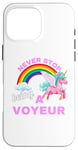 iPhone 16 Pro Max Fun Graphic-Never Stop Being A Voyeur Case