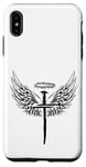 Coque pour iPhone XS Max Coque de protection pour téléphone portable Jésus sur la croix - Sweat à capuche - Ailes - Croix