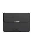 INVZI Leather Case / Cover with Stand Function for MacBook Pro/Air 13"/14" (Black)